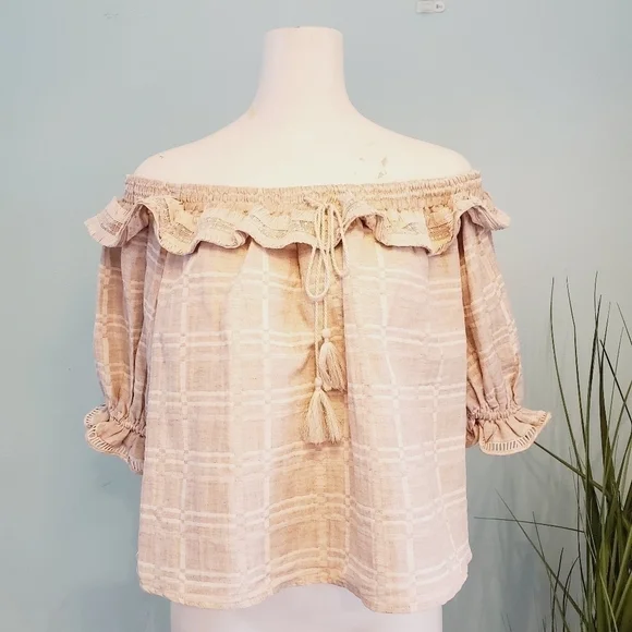 STEVIE MAY WILLOW OFF SHOULDER TOP SIZE XS - Picture 3 of 11